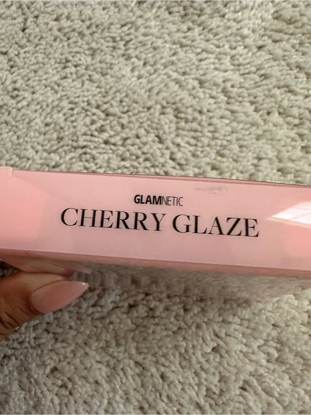 Glamnetic Press-On Nails Cherry Glaze Short Round - Red